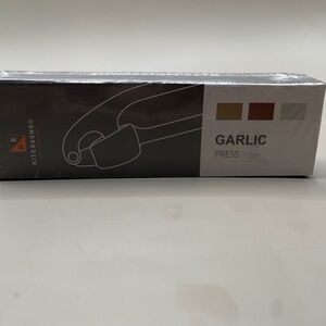 Kitesensu Heavy Duty Silver Garlic Press